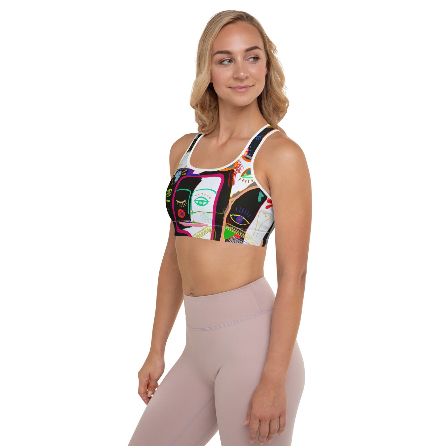 Picasso Midnight Padded Sports Bra