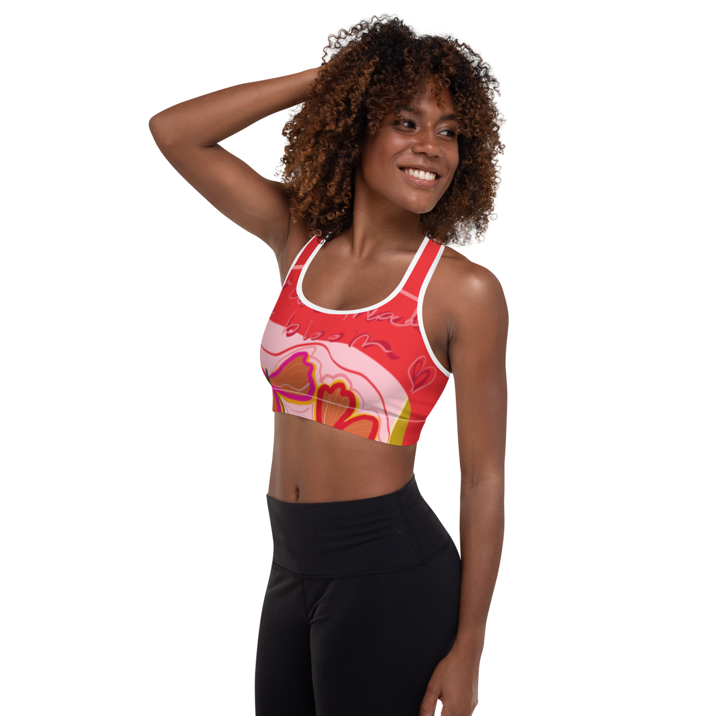 You are made to Bloom Padded Sports Bra