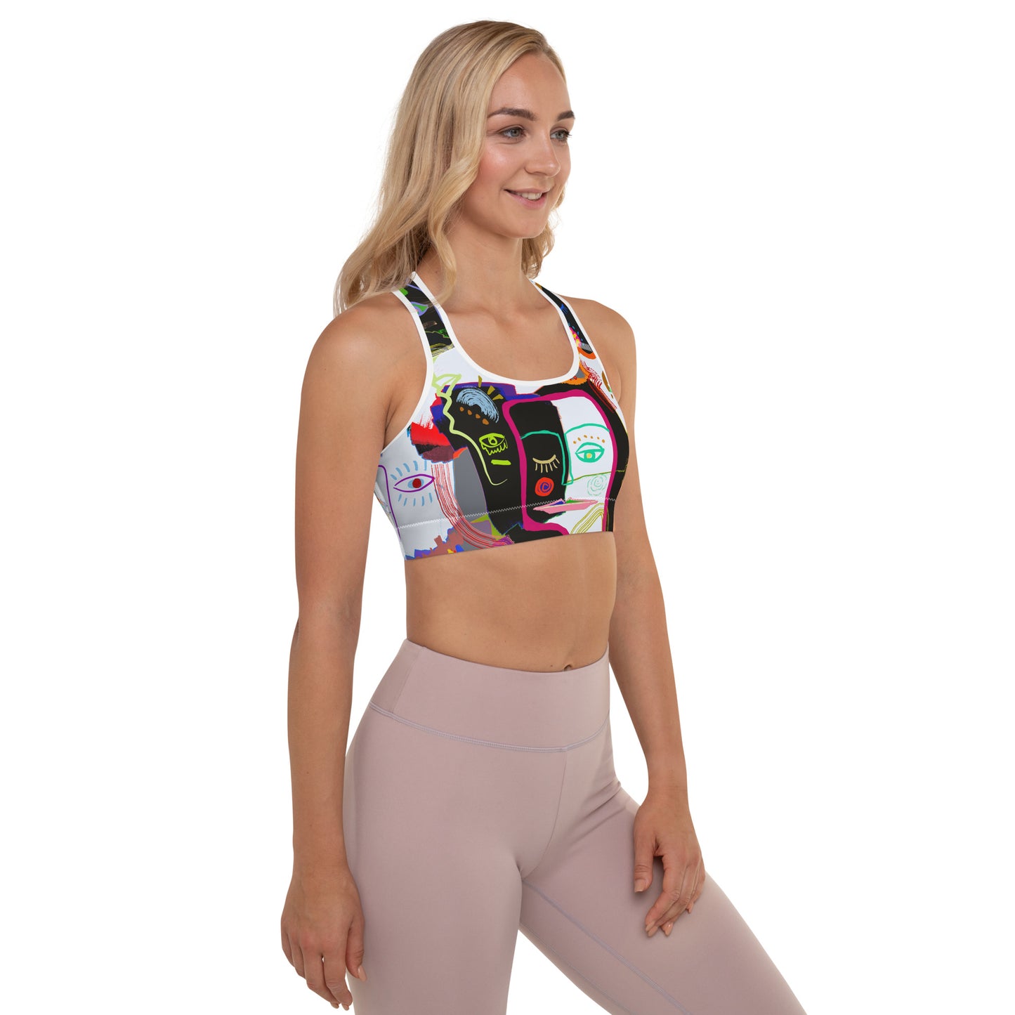 Picasso Midnight Padded Sports Bra