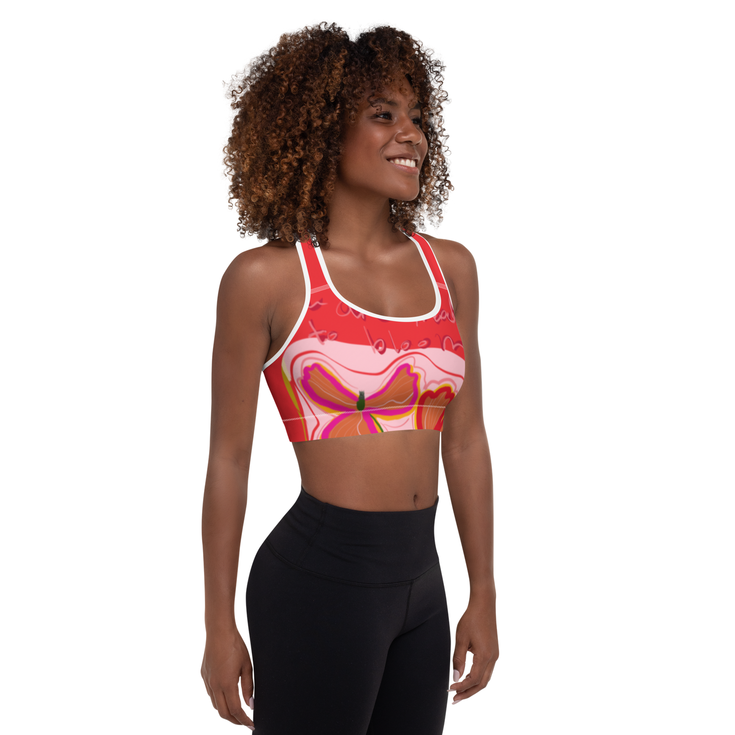 You are made to Bloom Padded Sports Bra