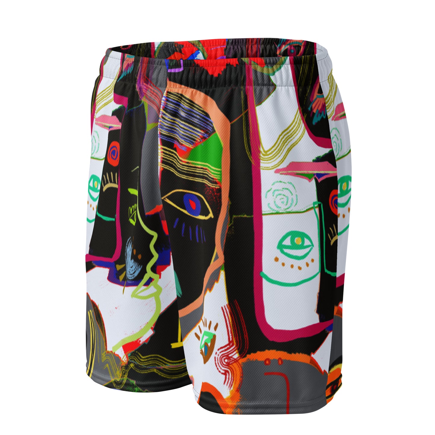 Picasso Midnight Unisex mesh shorts