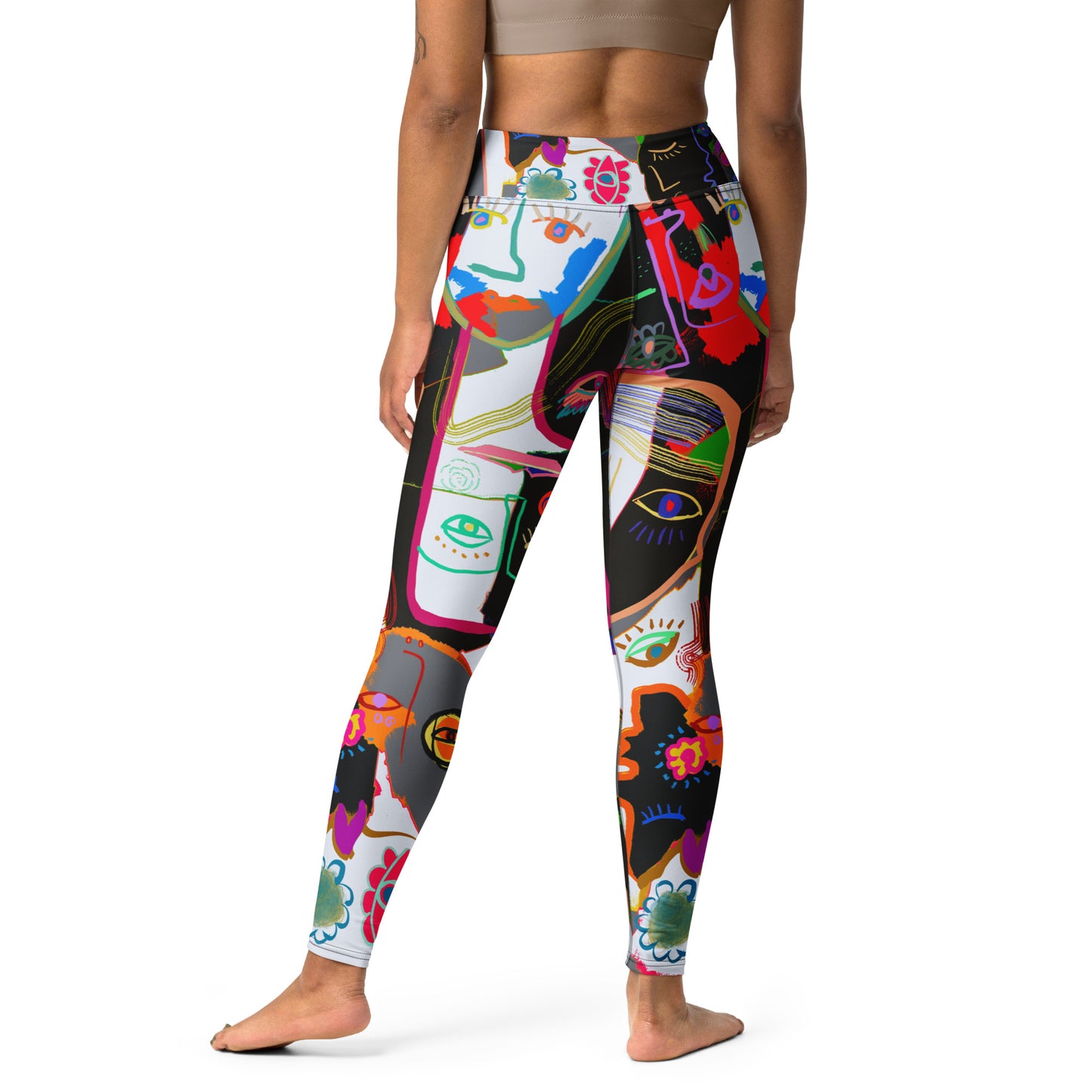 Picasso Midnight High Waisted Yoga Leggings