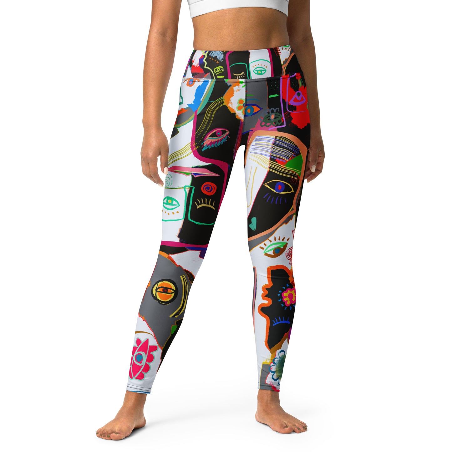 Picasso Midnight High Waisted Yoga Leggings