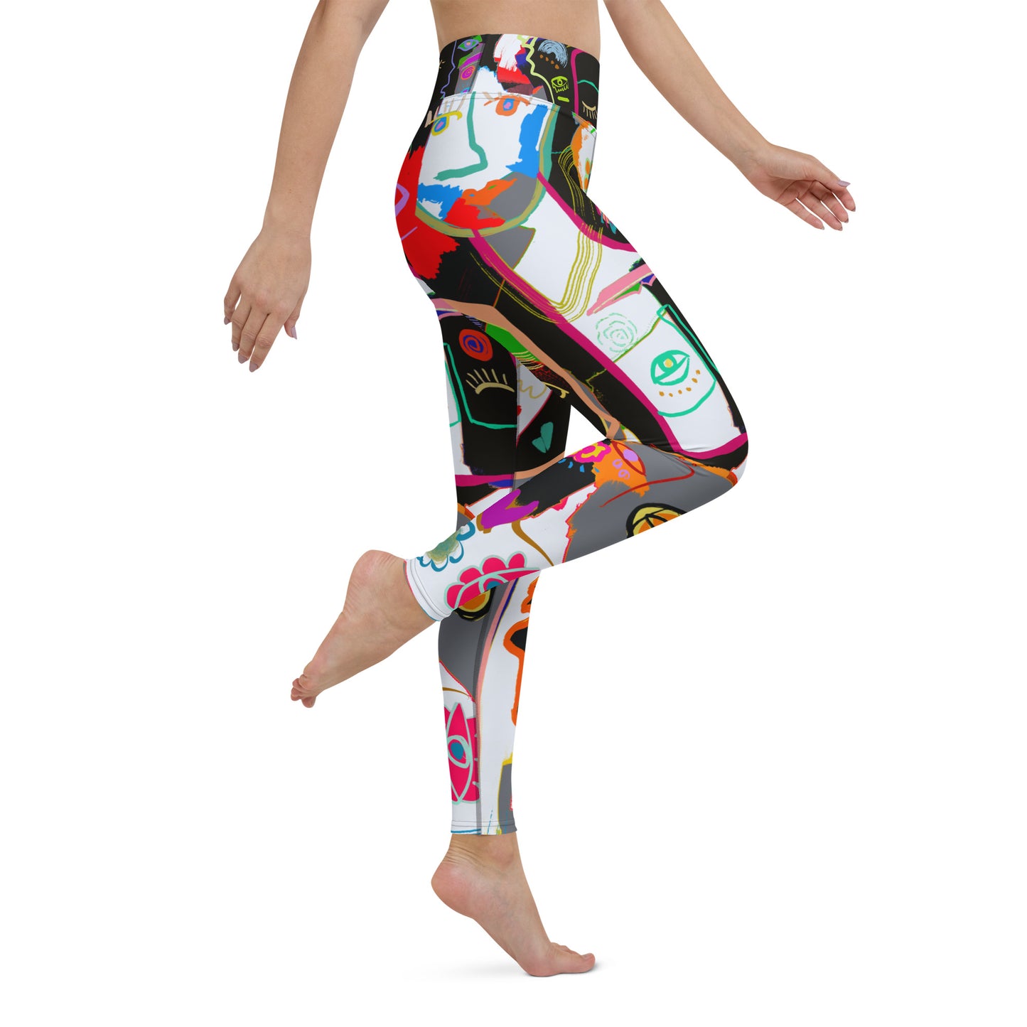 Picasso Midnight High Waisted Yoga Leggings