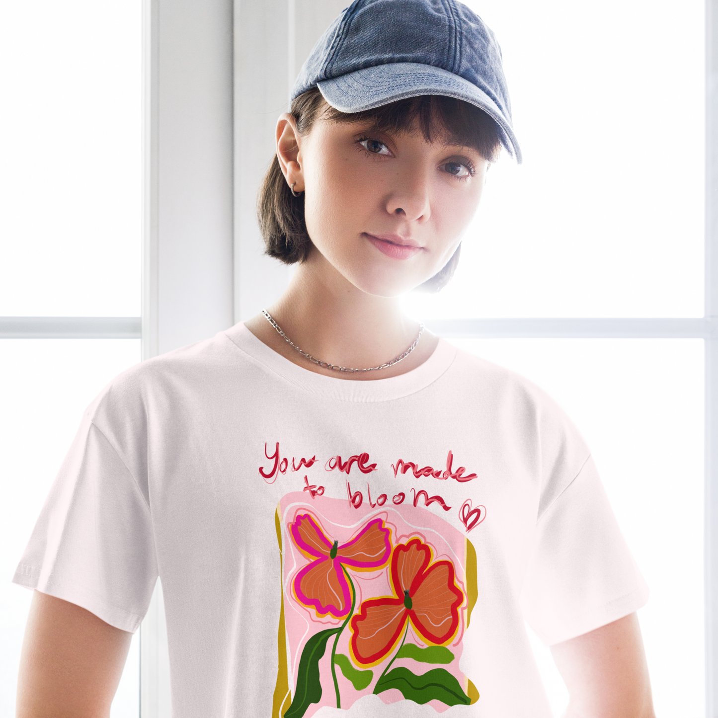 You are made to bloom crop top