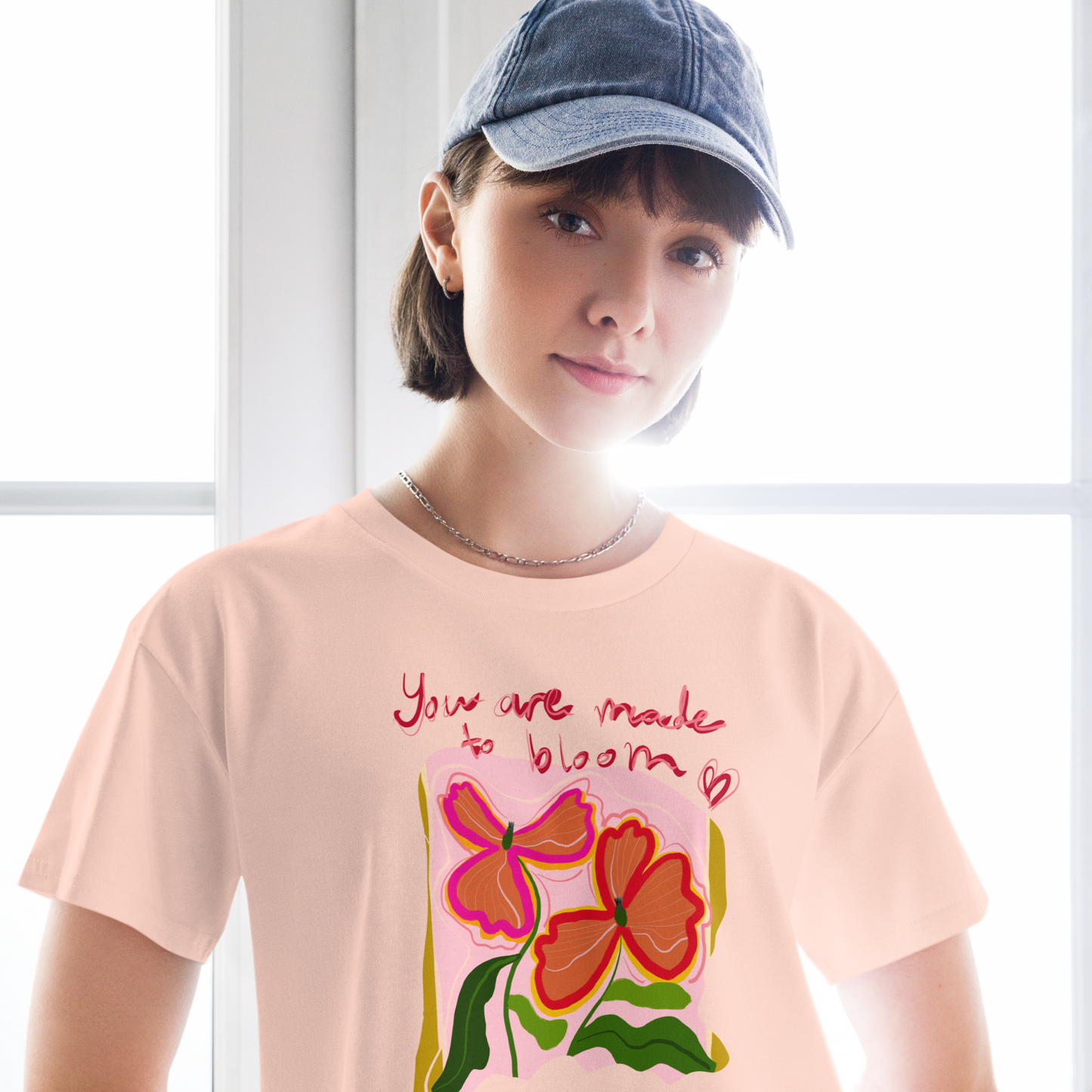 You are made to bloom crop top